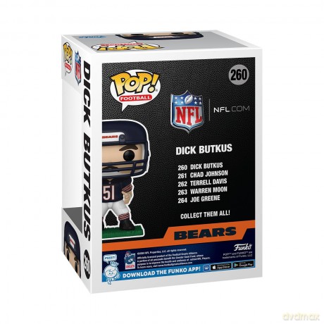 Nfl: Legends Pop! Sports Vinyl Figur Bears- Dick B