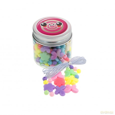 Nice: Abc - Candy Beads - Barattolo Perline Colorate (Assortimento)