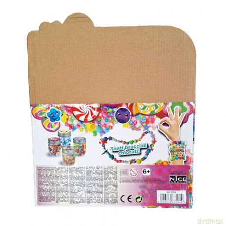 Nice: Abc - Candy Beads - Barattolo Perline Colorate (Assortimento)