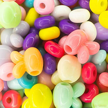 Nice: Abc - Candy Beads - Barattolo Perline Colorate (Assortimento)