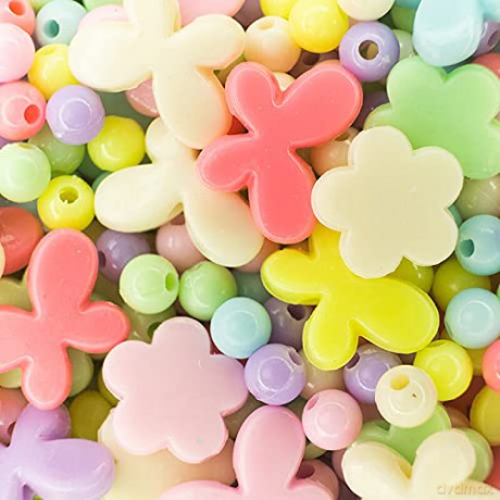Nice: Abc - Candy Beads - Barattolo Perline Colorate (Assortimento)