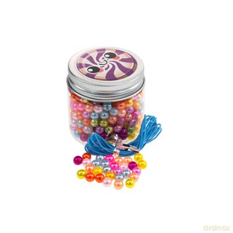 Nice: Abc - Candy Beads - Barattolo Perline Colorate (Assortimento)