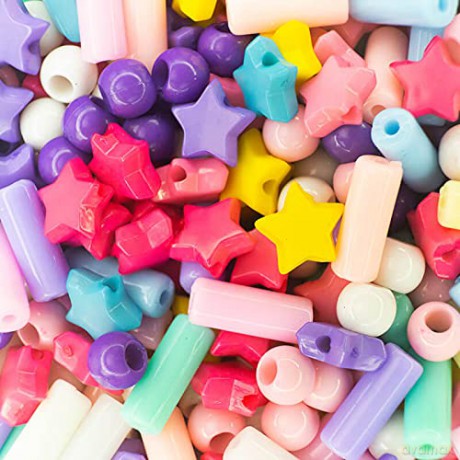 Nice: Abc - Candy Beads - Barattolo Perline Colorate (Assortimento)
