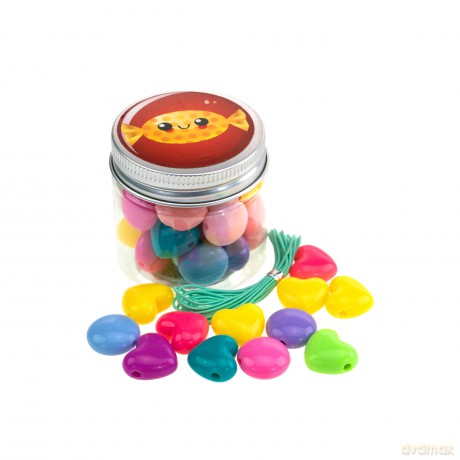 Nice: Abc - Candy Beads - Barattolo Perline Colorate (Assortimento)