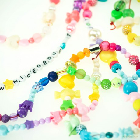 Nice: Abc - Candy Beads - Barattolo Perline Colorate (Assortimento)