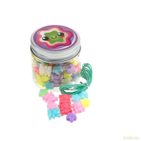 Nice: Abc - Candy Beads - Barattolo Perline Colorate (Assortimento)