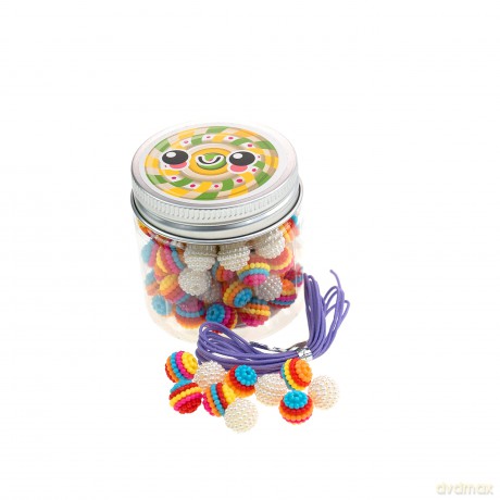 Nice: Abc - Candy Beads - Barattolo Perline Colorate (Assortimento)