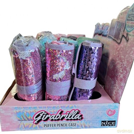 Nice: Girabrilla Puffer Pencil Case (Assortimento)