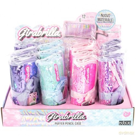 Nice: Girabrilla Puffer Pencil Case (Assortimento)