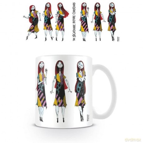 Nightmare Before Christmas Sally Poses Ceramic Mug, Multicoloured