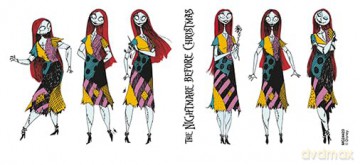 Nightmare Before Christmas Sally Poses Ceramic Mug, Multicoloured