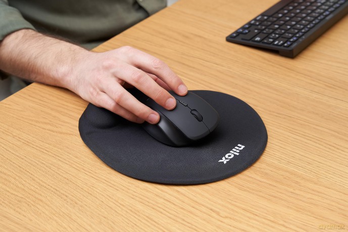 Nilox Ergonomic Mouse Pad Black