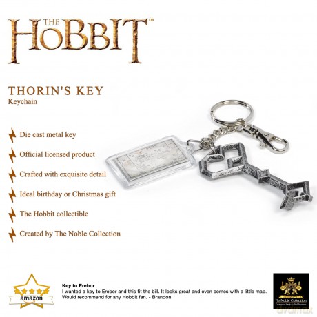 Noble Collection Nn1251 - Il Signore Degli Anelli Brelok Chiave Di Thorin Oakenshield