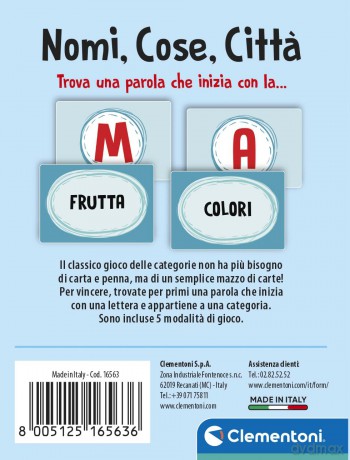 Nomi, Cose, Citta'