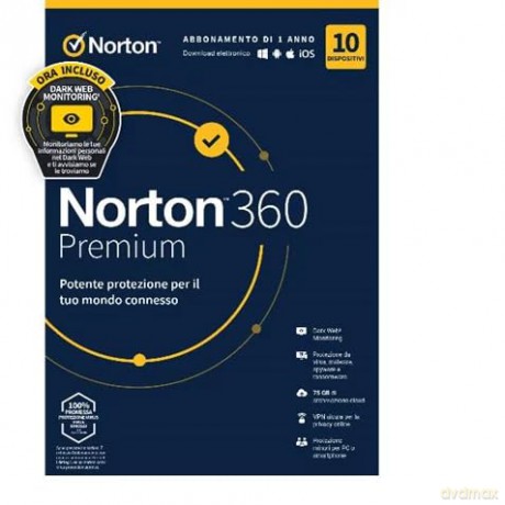 Norton360 Prem 75gb 1u 10d 12m Box