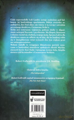 Wołanie kukułki (oprawa twarda, dodruk 2014) - Galbraith Robert (pseud. J.K. Rowling) [KSIĄŻKA]