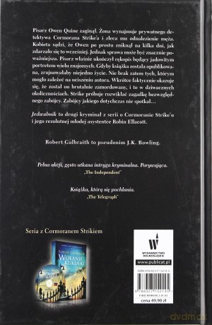 Jedwabnik (oprawa twarda) - Robert Galbraith (pseud. J.K. Rowling) [KSIĄŻKA]