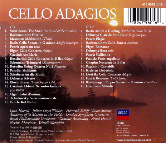 Cello Adagios [CD]