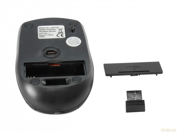 Optical Wireless 4-Button Travel Mo