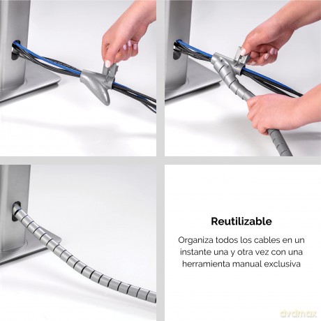 Ordinacavi Cable Zip (Argento)