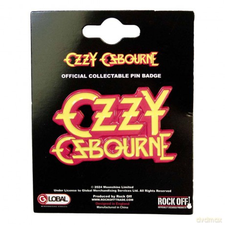 Orphan Sku - Ozzy Osbourne Pin Badge: Stacked Logo