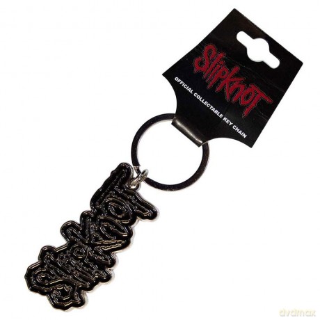 Orphan Sku - Slipknot Keychain: Black Logo Black Border