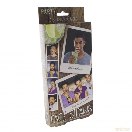 Paladone Face Straws, Multi-Colour
