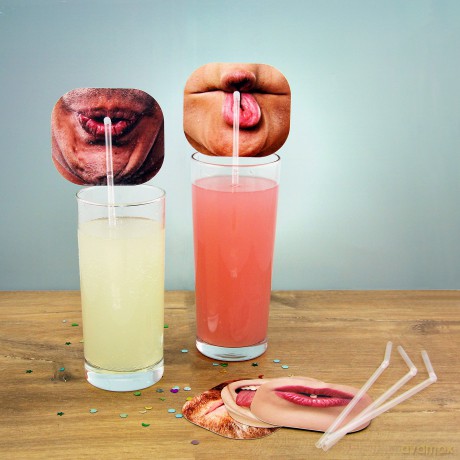Paladone Face Straws, Multi-Colour