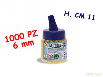 Pallini 6 Mm 1000 Pz In Biberon Con Dosatore 11 Cm 11