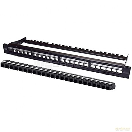 Pann.1u Con 24 Rj45u Cat.6 Nero