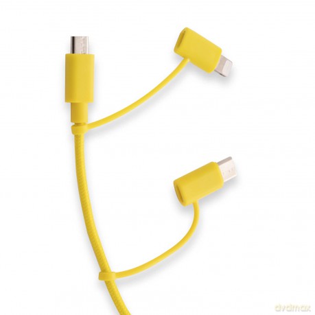 Pantone - 3in1 Micro Usb/ Usb-C/ Lightning Cable 12w