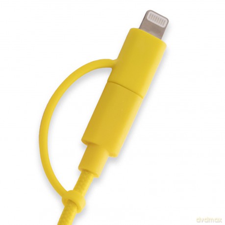 Pantone - 3in1 Micro Usb/ Usb-C/ Lightning Cable 12w