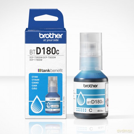 Patrone Brother Btd180c Tintenflasche Cyan Ca.500