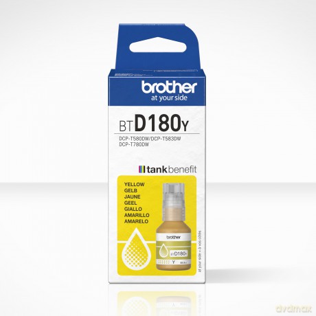 Patrone Brother Btd180y Tintenflasche Gelb Ca.500