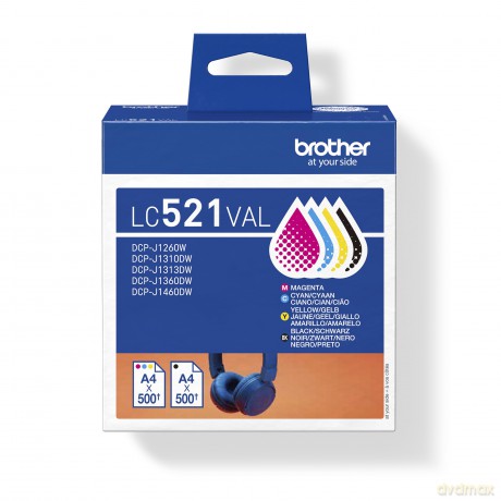Patrone Brother Lc-521val Farbtintenset
