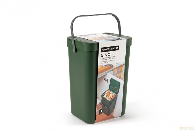 Pattumiera Umido Gino 12 Lt Verde