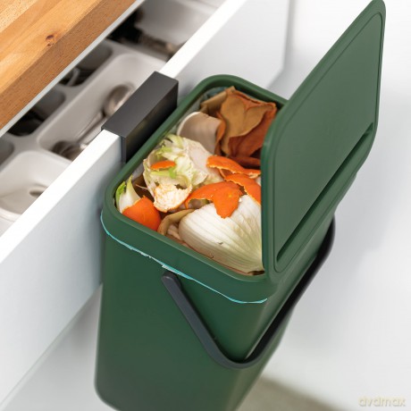 Pattumiera Umido Gino 12 Lt Verde