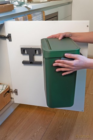Pattumiera Umido Gino 12 Lt Verde