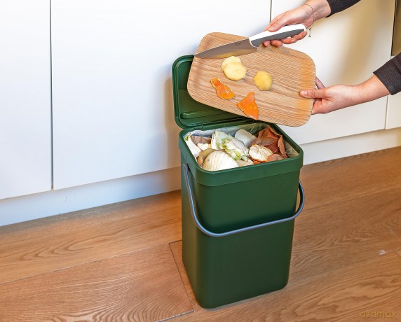 Pattumiera Umido Gino 12 Lt Verde