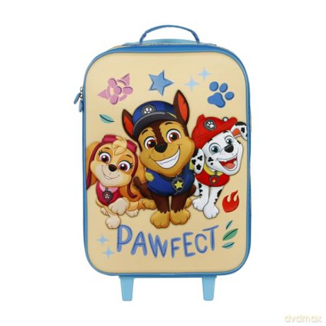 Paw Patrol: Karactermania - Valigia Trolley Soft 3d Friends