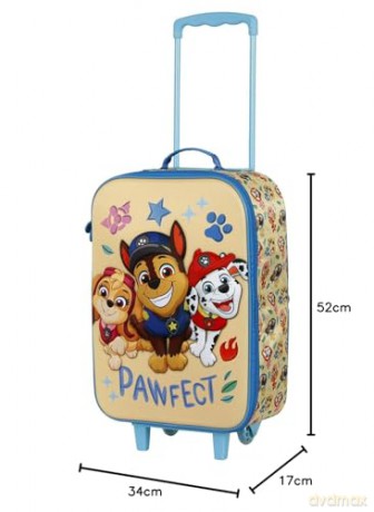 Paw Patrol: Karactermania - Valigia Trolley Soft 3d Friends