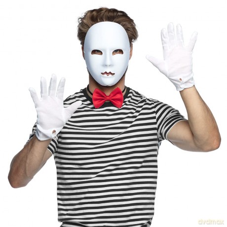 Pc. Face Mask Mime White