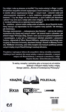 Darwin, Bóg i sens życia. Dlaczego teoria ewolucji zmienia wszystko, co (myśleliśmy, że) wiemy - Stewart Williams Steve [KSIĄŻKA]