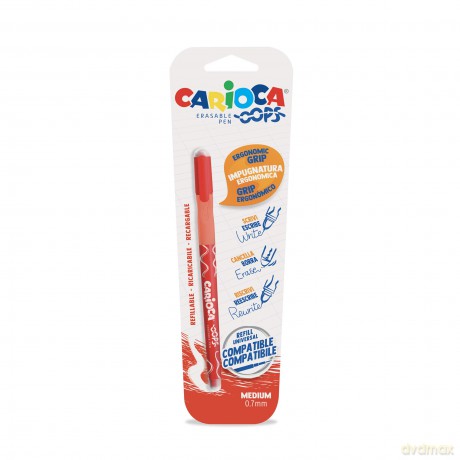 Penna Canc.Rosso Oops Blister 1