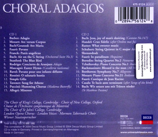 Various: Choral Adagios [CD]