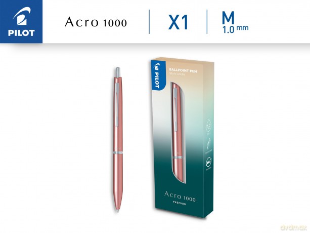 Penna Sfera Metallic Rosa Acro1000