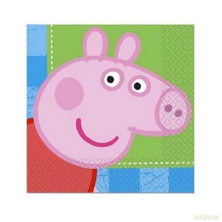 Peppa Pig Blue Napkins, Pack Of 16