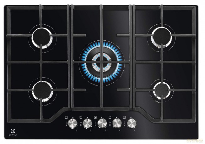 Piano Gas Egg7536k 75cm 5f Nero