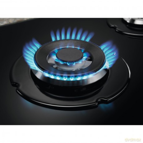 Piano Gas Egg75372k 75cm 5f Nero
