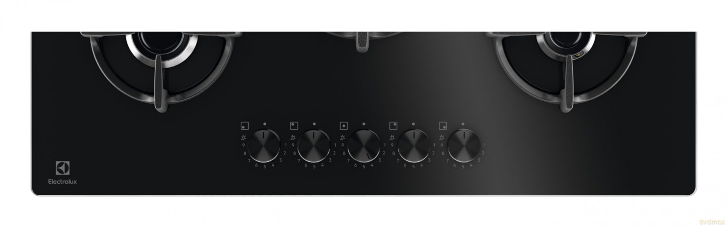 Piano Gas Egg75372k 75cm 5f Nero